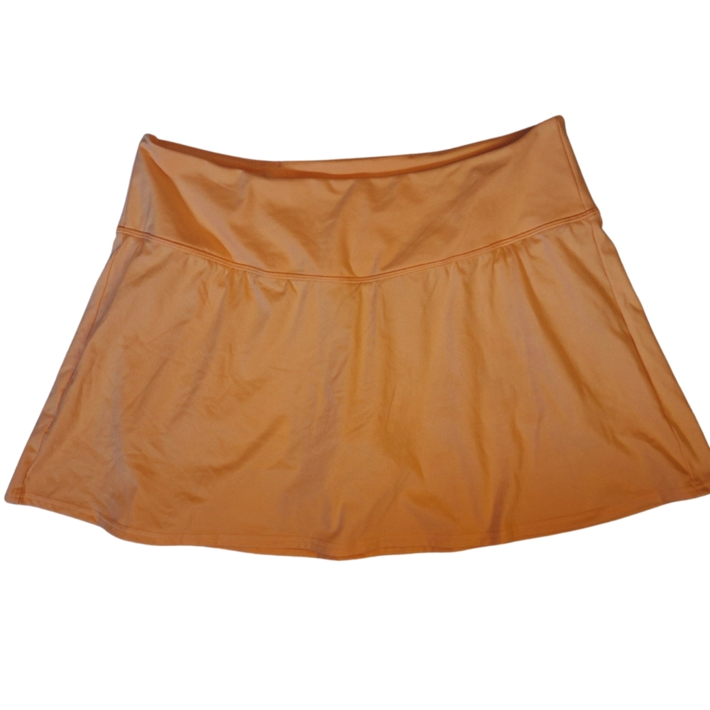 Cream Orange Athletic Skirt with Shorts-Women's Size XL